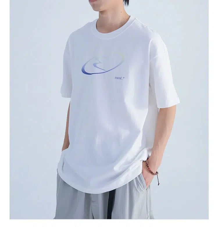 T-shirt With Iridescent Color Overlay