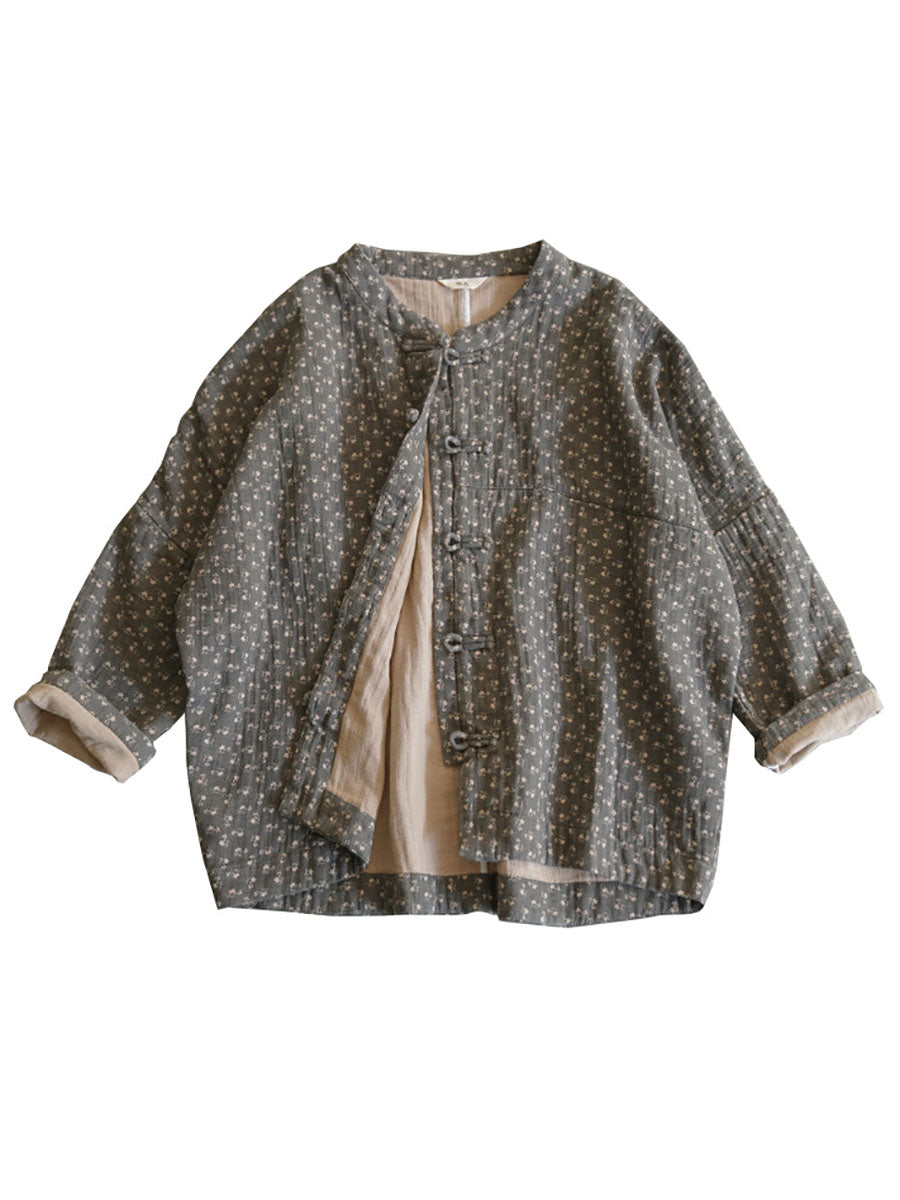 Autumn Button-up Cotton Coat As1036