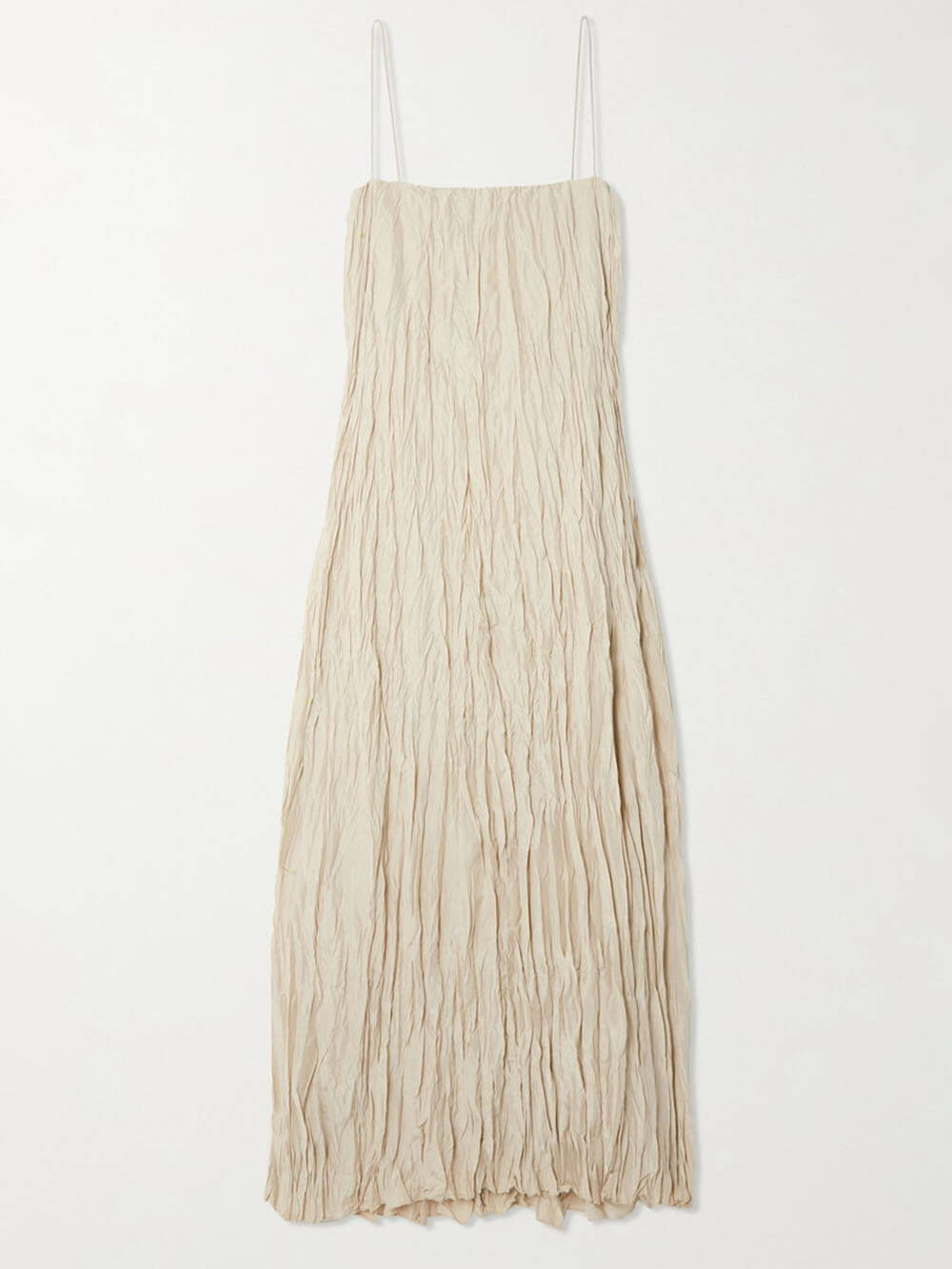 And Pleated Suspender Maxi Dress