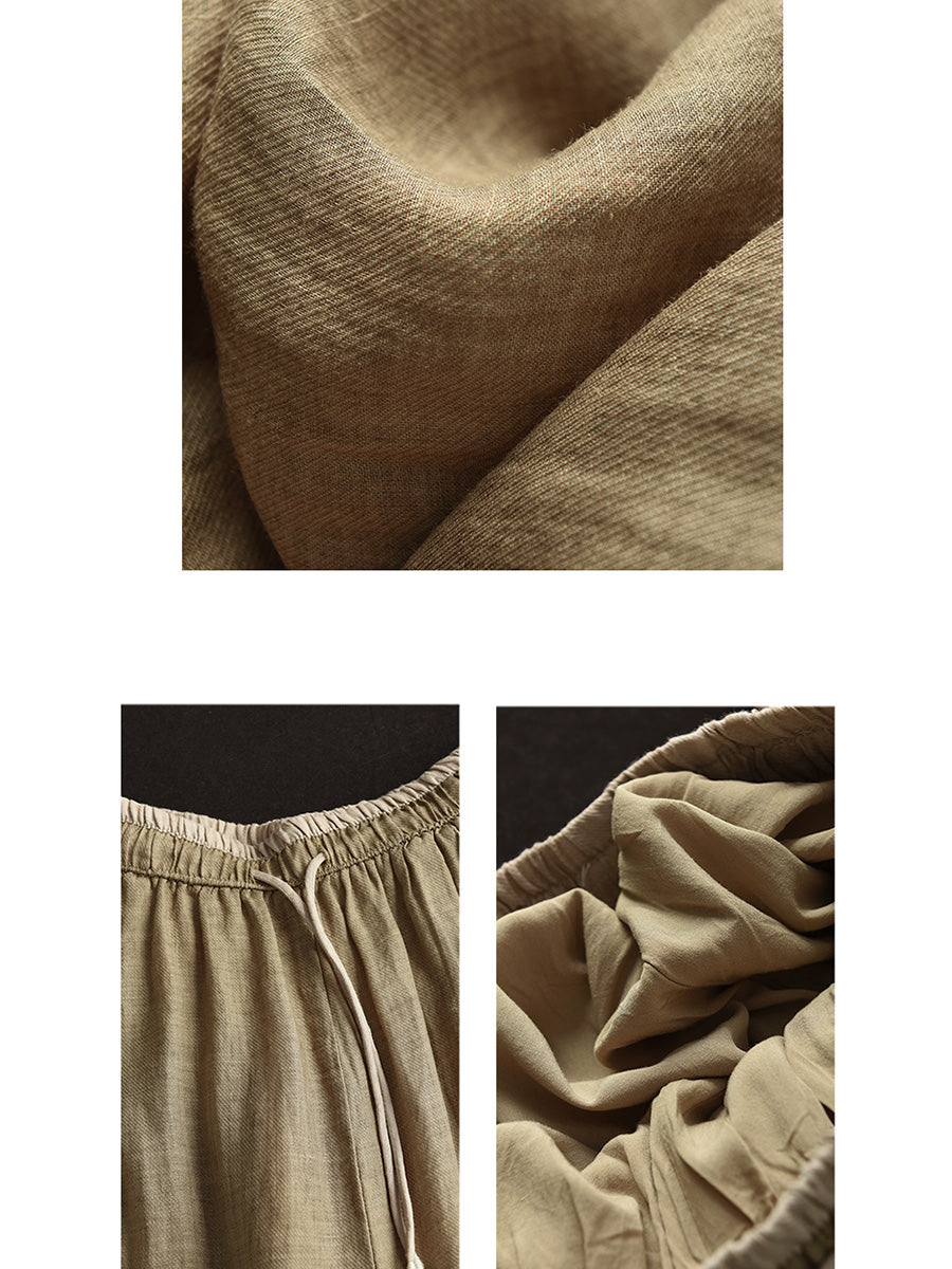 Summer Ramie Harem Pants Cx024