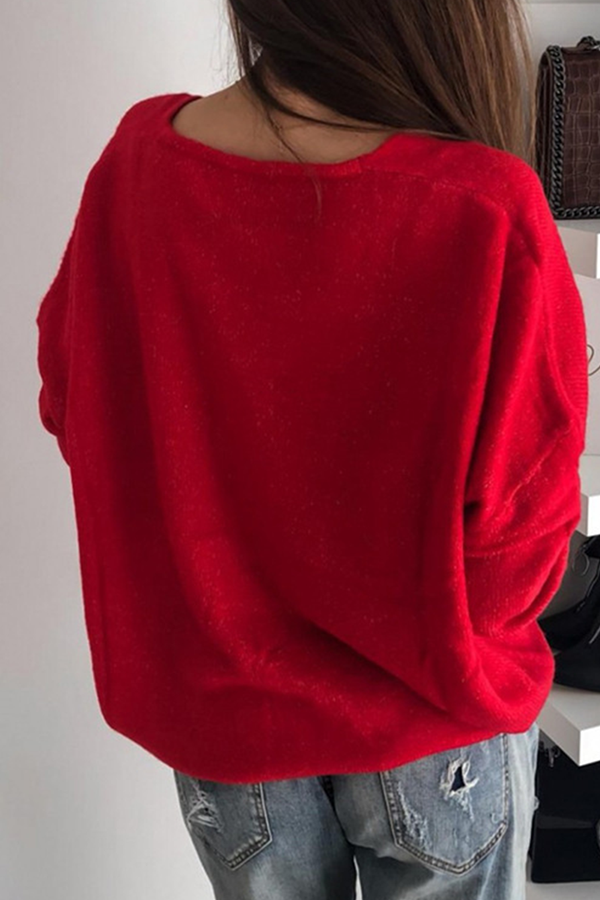 Basic V Neck Sweater(4 Colors)