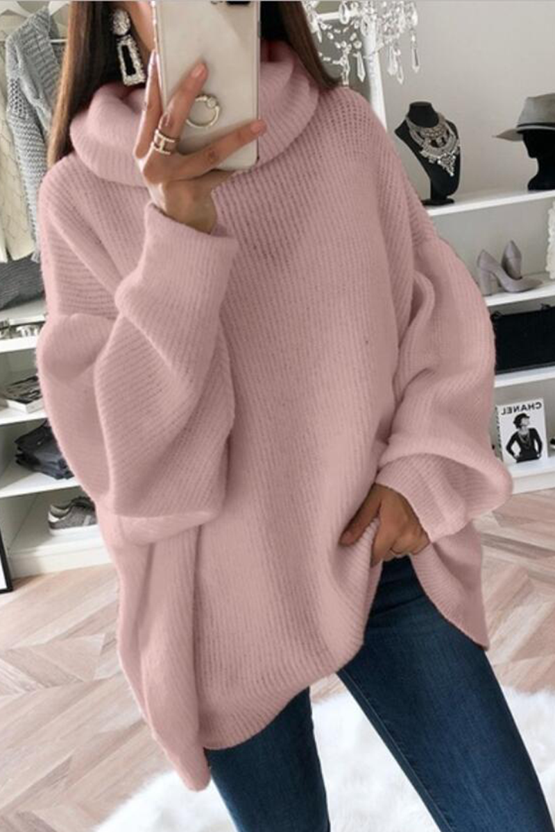 Patchwork Turtleneck Sweaters(5 Colors)