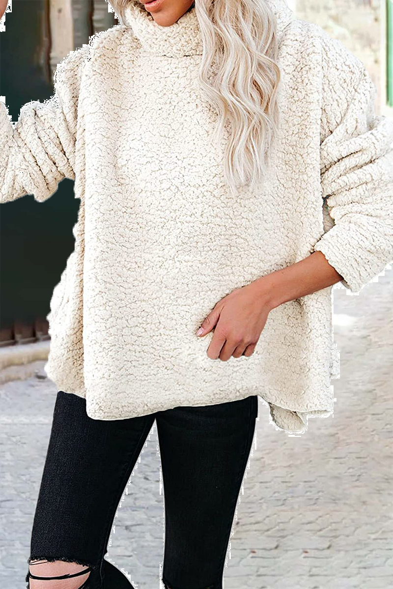 Patchwork Turtleneck Hoodies(6 Colors)