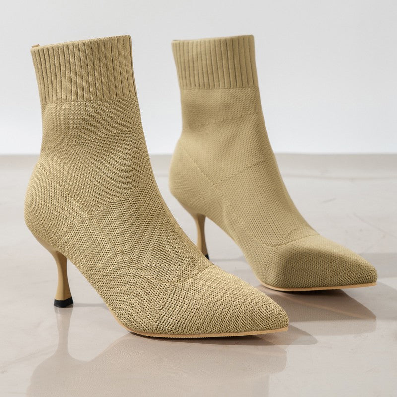 Patchwork Color Pointed Out Door Shoes Gj0050