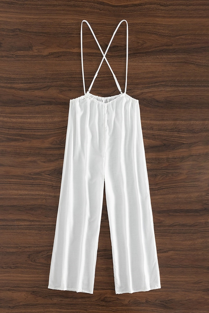 Backless Spaghetti Strap Regular Jumpsuits
