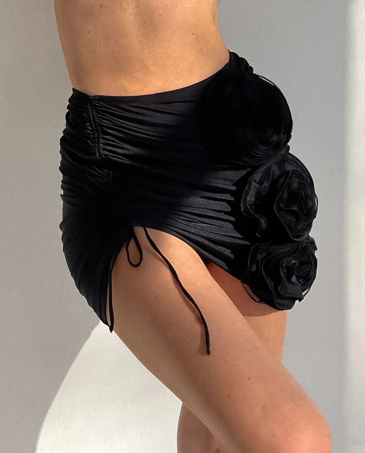 3d Flower One Piece Swimsuit and Skirt