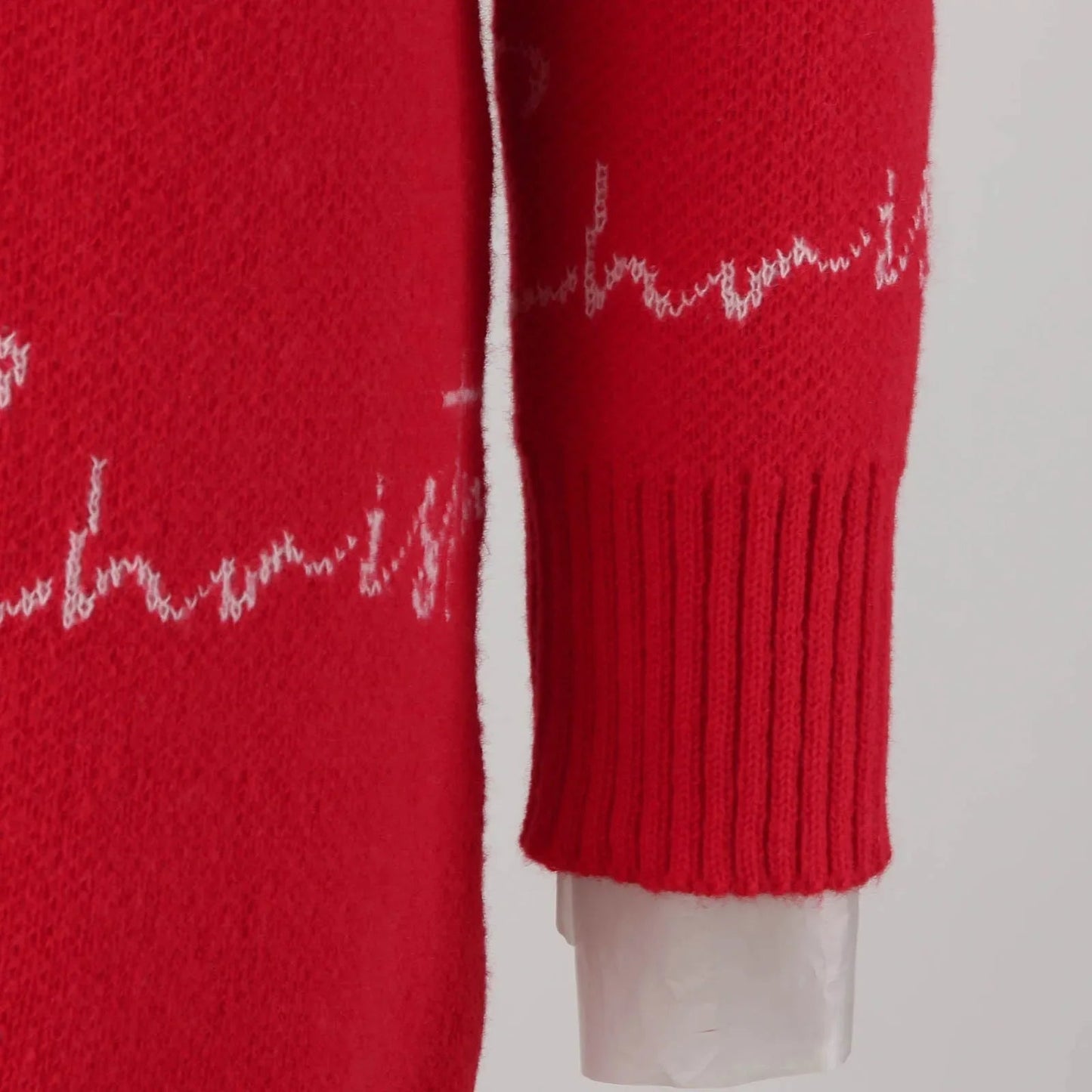 Full Sleeve O-neck Jacquard Dress Christmas Sweater