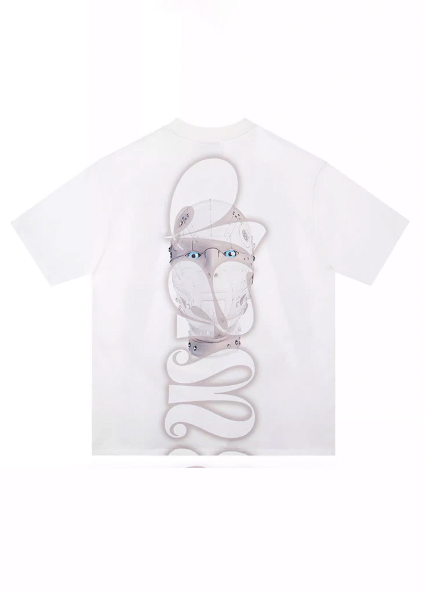 Cyborg Print Oversized T-shirt