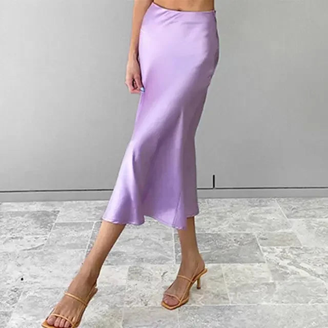 Dressbetty - High Street Satin Bodycon Skirt