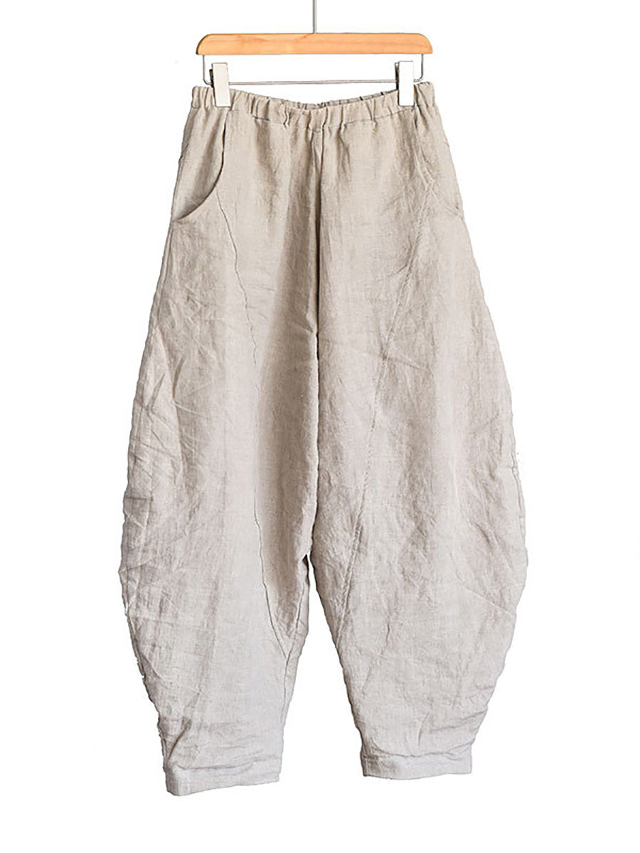 Summer Linen Harem Pants Ll029