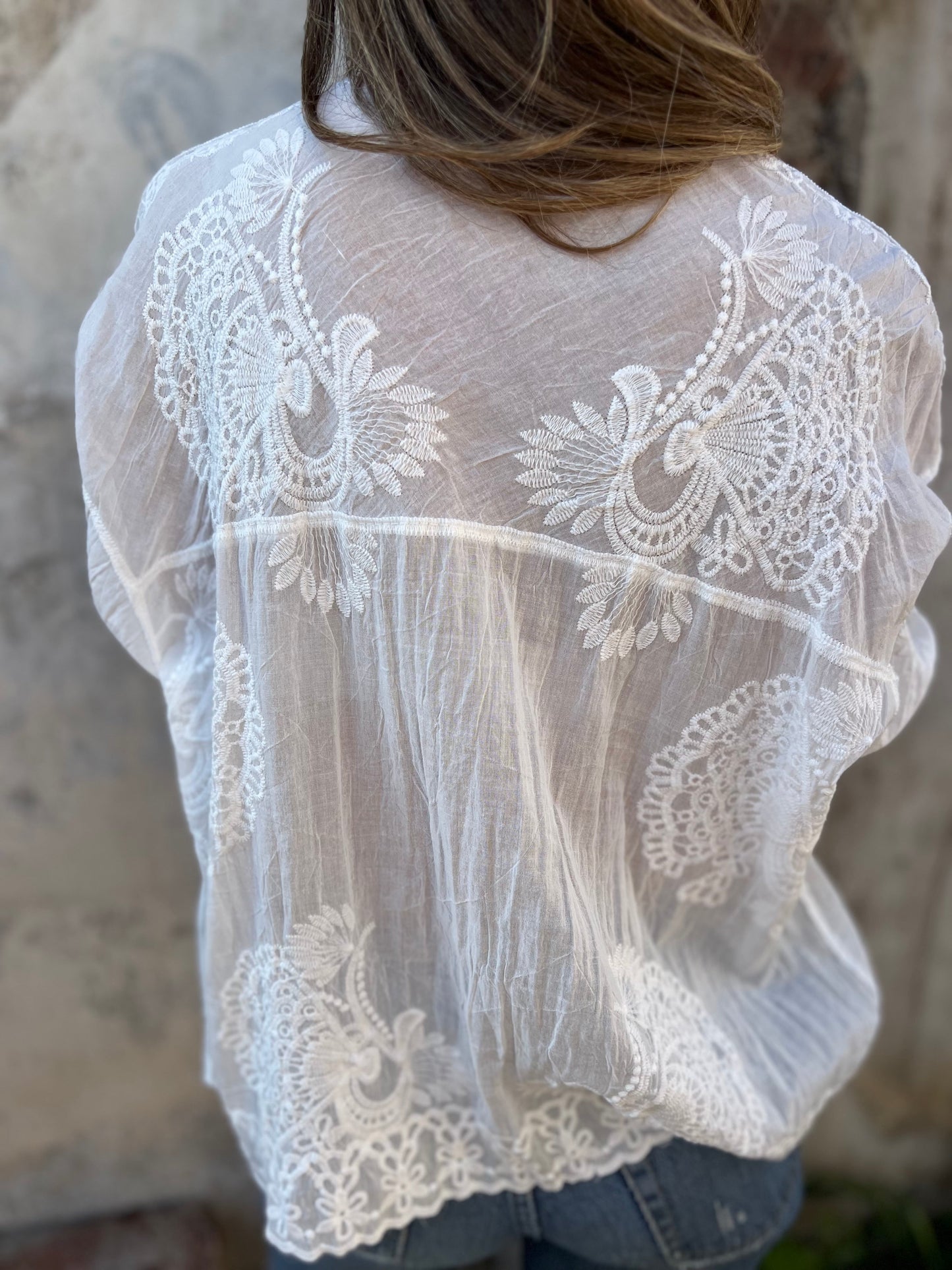 Eva | Luxurious Blouse With Pattern