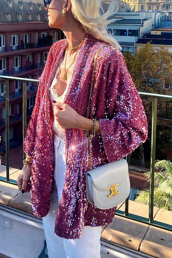 Sequined Cardigan Jacket