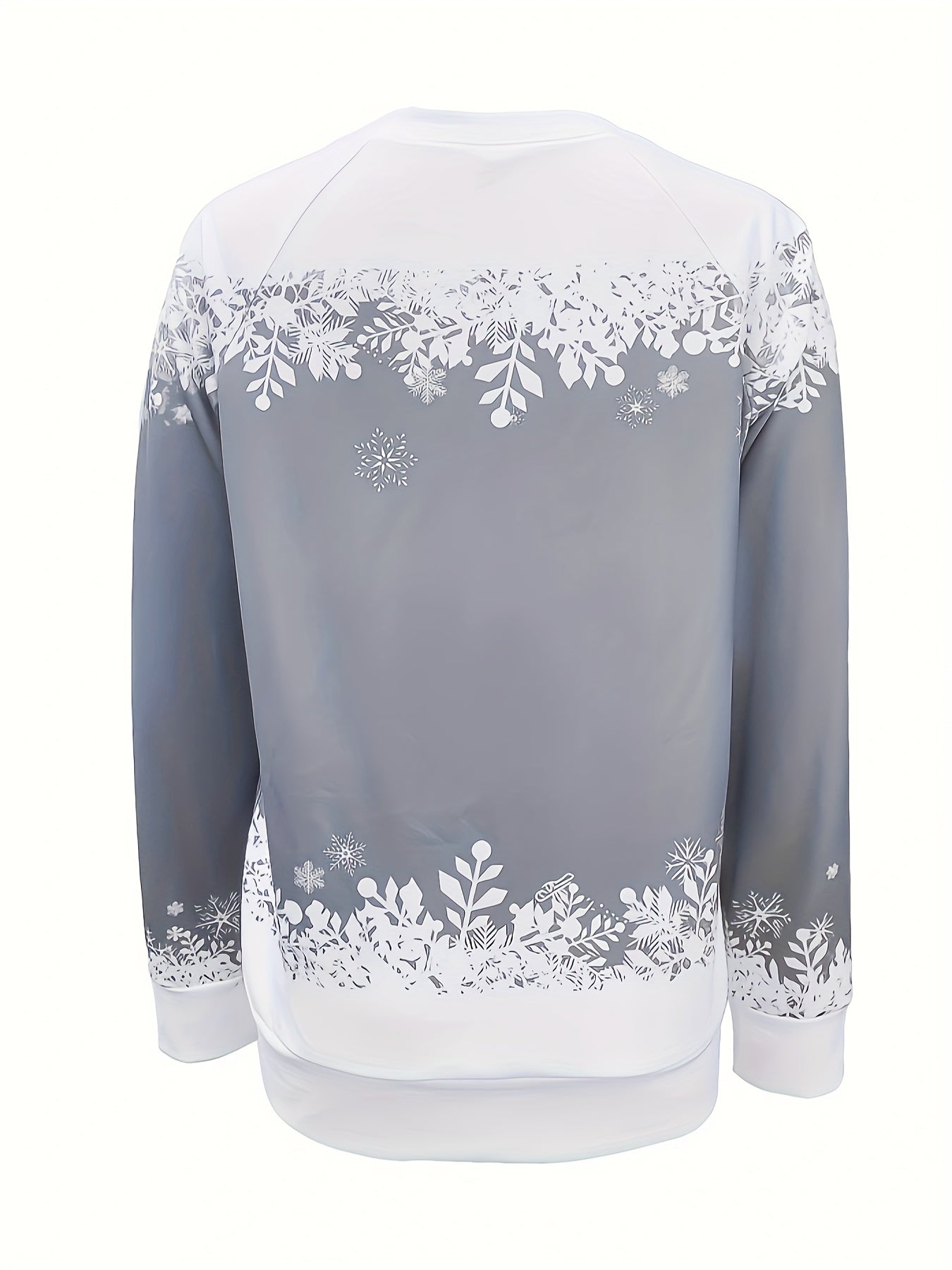 Christmas Snowman Print Sweatshirt Fh8413