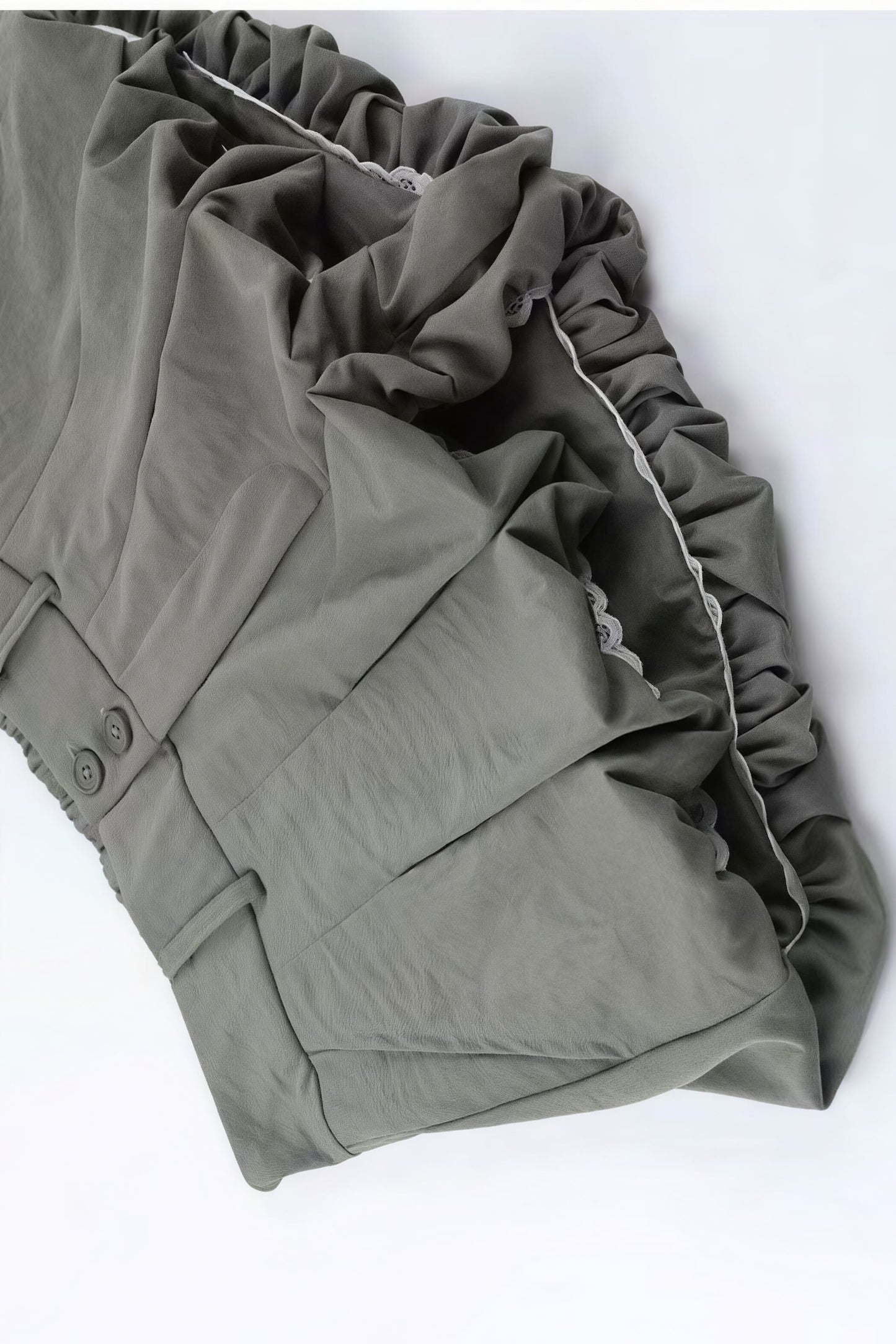 Low Waist Tulip Hem Shorts