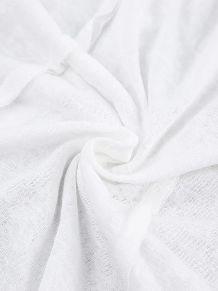 White O-neck ’s T-shirt Yellow Long Sleeve Fall Tee Shirt Slim Elastic Top Female