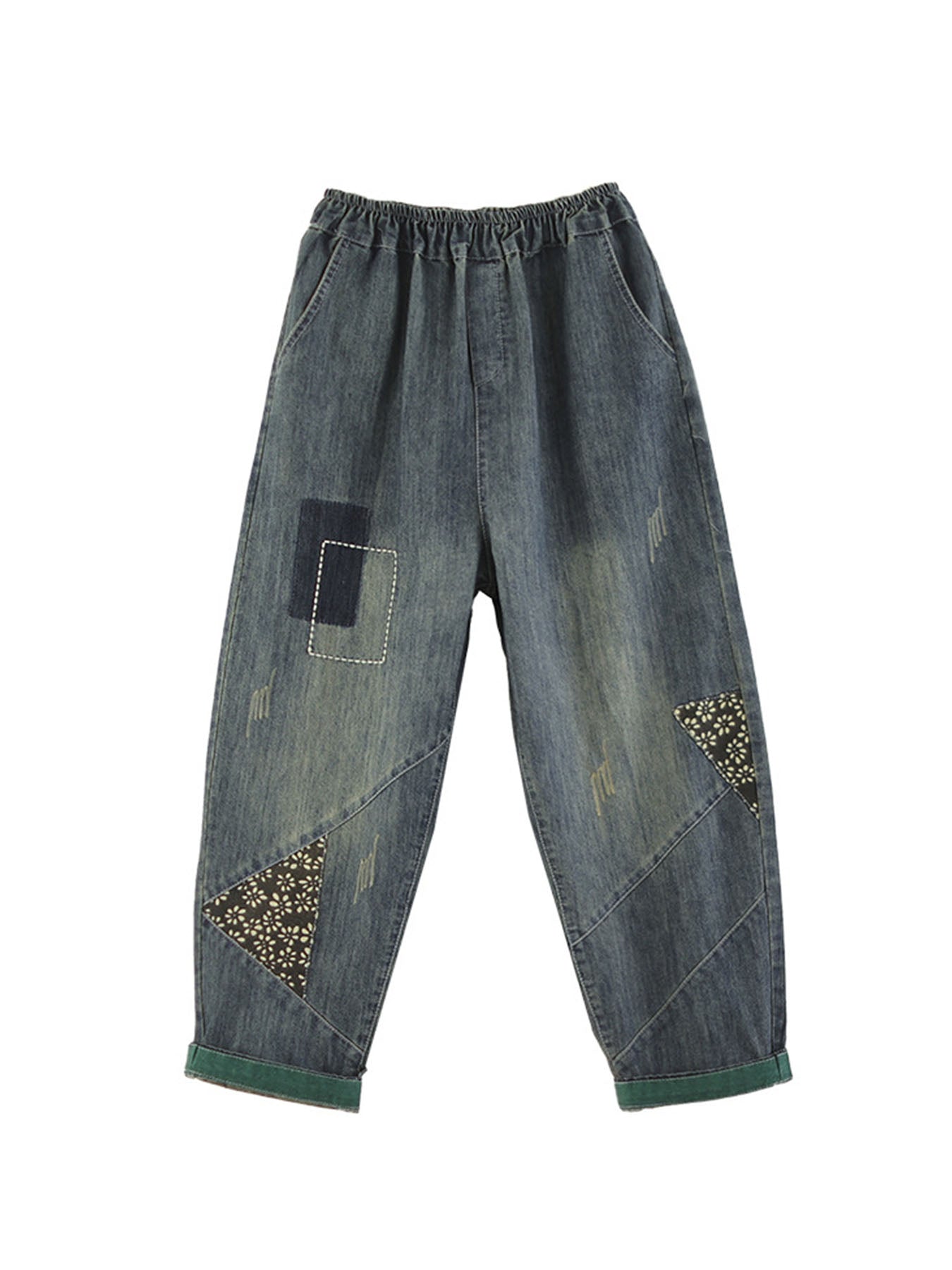 Harem Pants Embroidered Loose Jeans