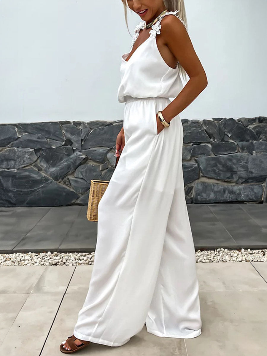 Shoulder Drape Jumpsuits