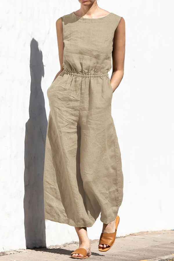 Sleeveless Temperament Jumpsuit