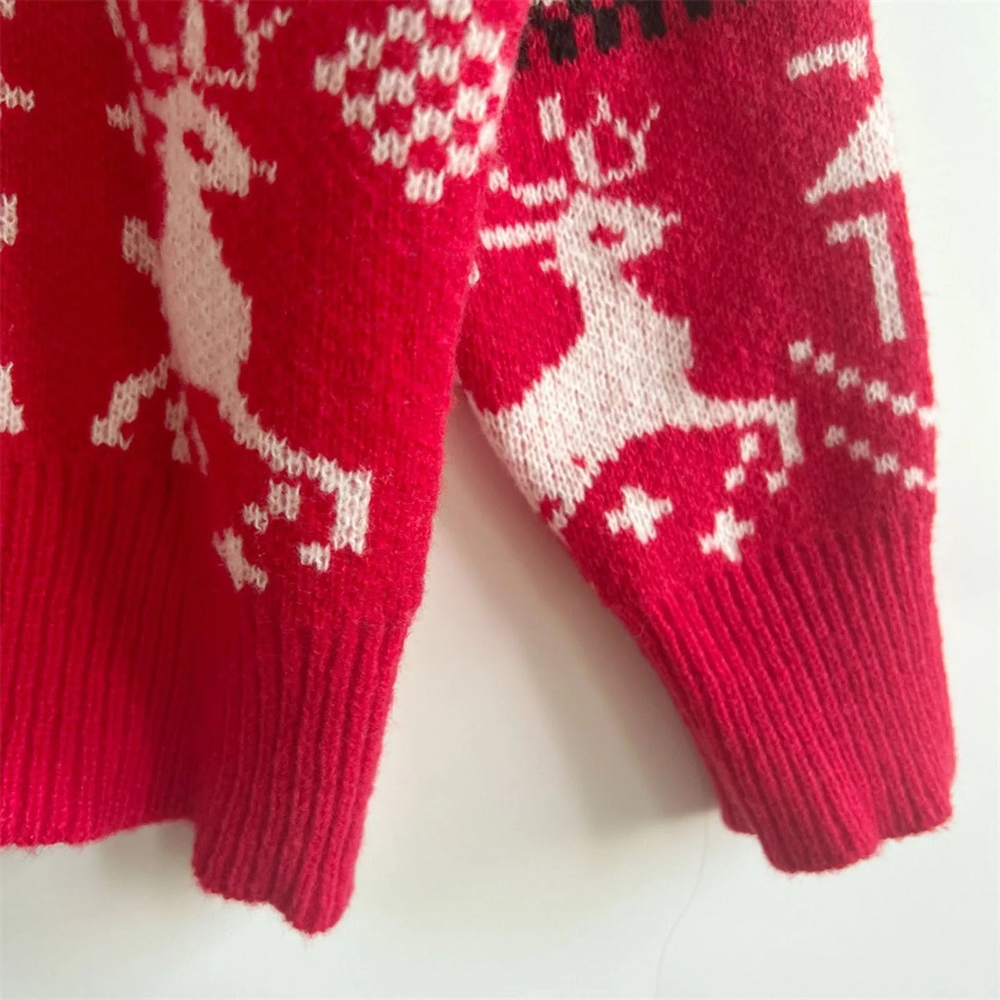 Reindeer Printed Christmas Sweat Sweater