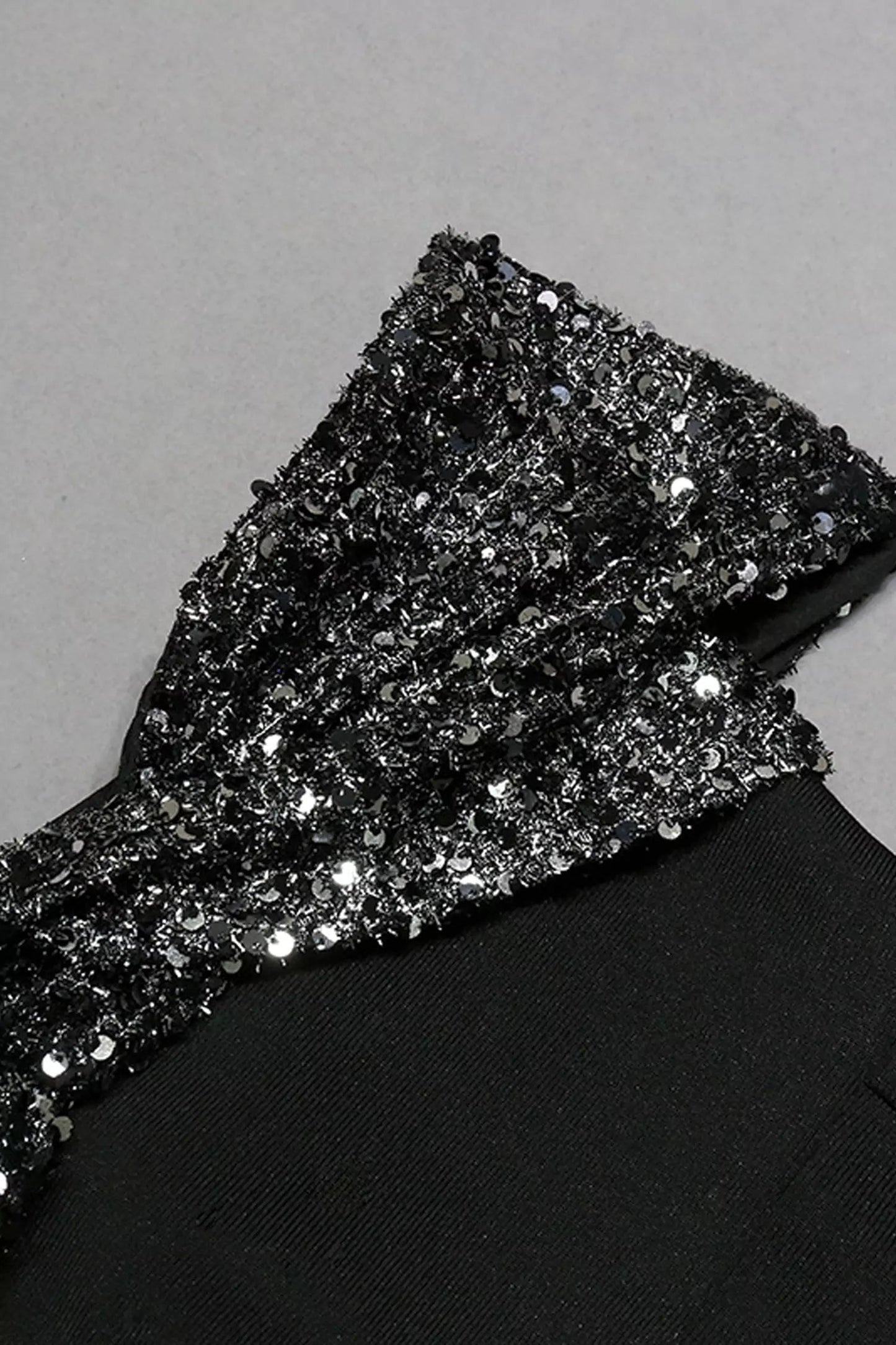 Cali Black Sequin Midi Dress