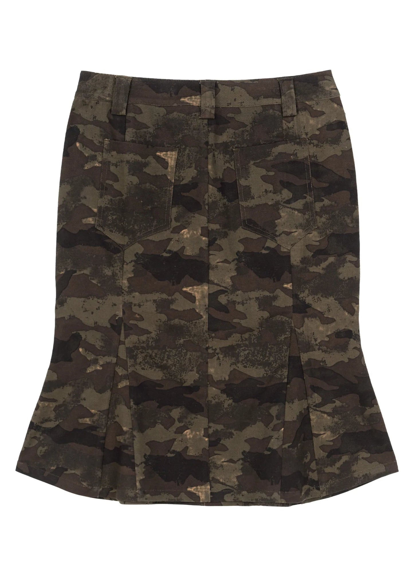 Camo Print Mermaid Skirt