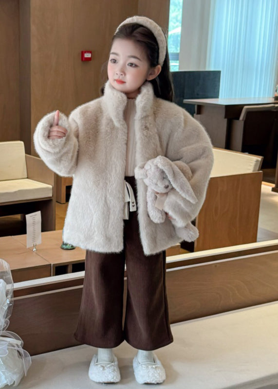 Rose Stand Collar Mink Velvet Coats Wintertg022
