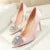 Shoes Rhinestone Pumps Stiletto Shoes High Heels Wedding Shoes Luxurious Heels Party Shoes Female