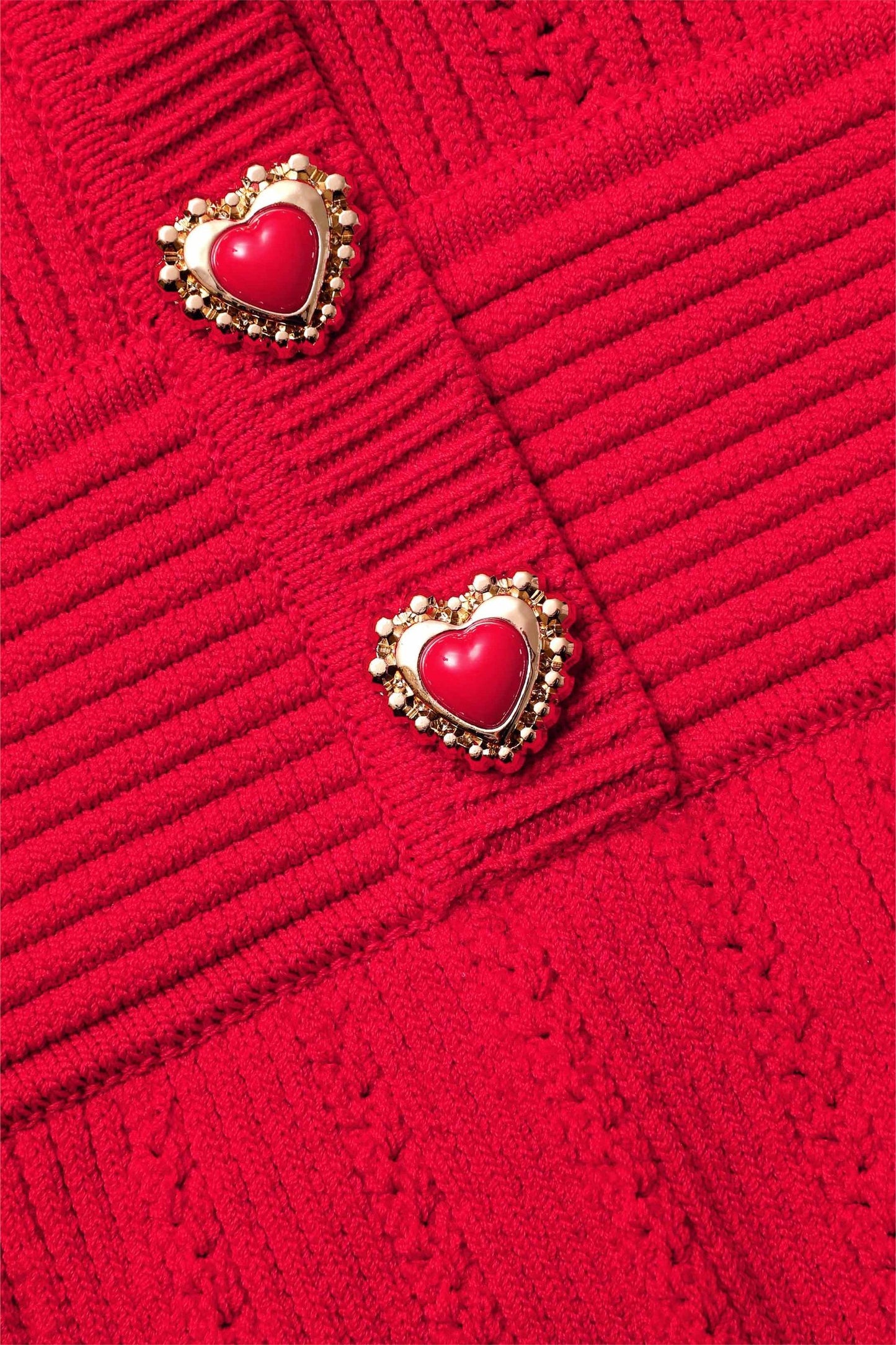 Knit Metal Button Long Sleeve Mini Dress