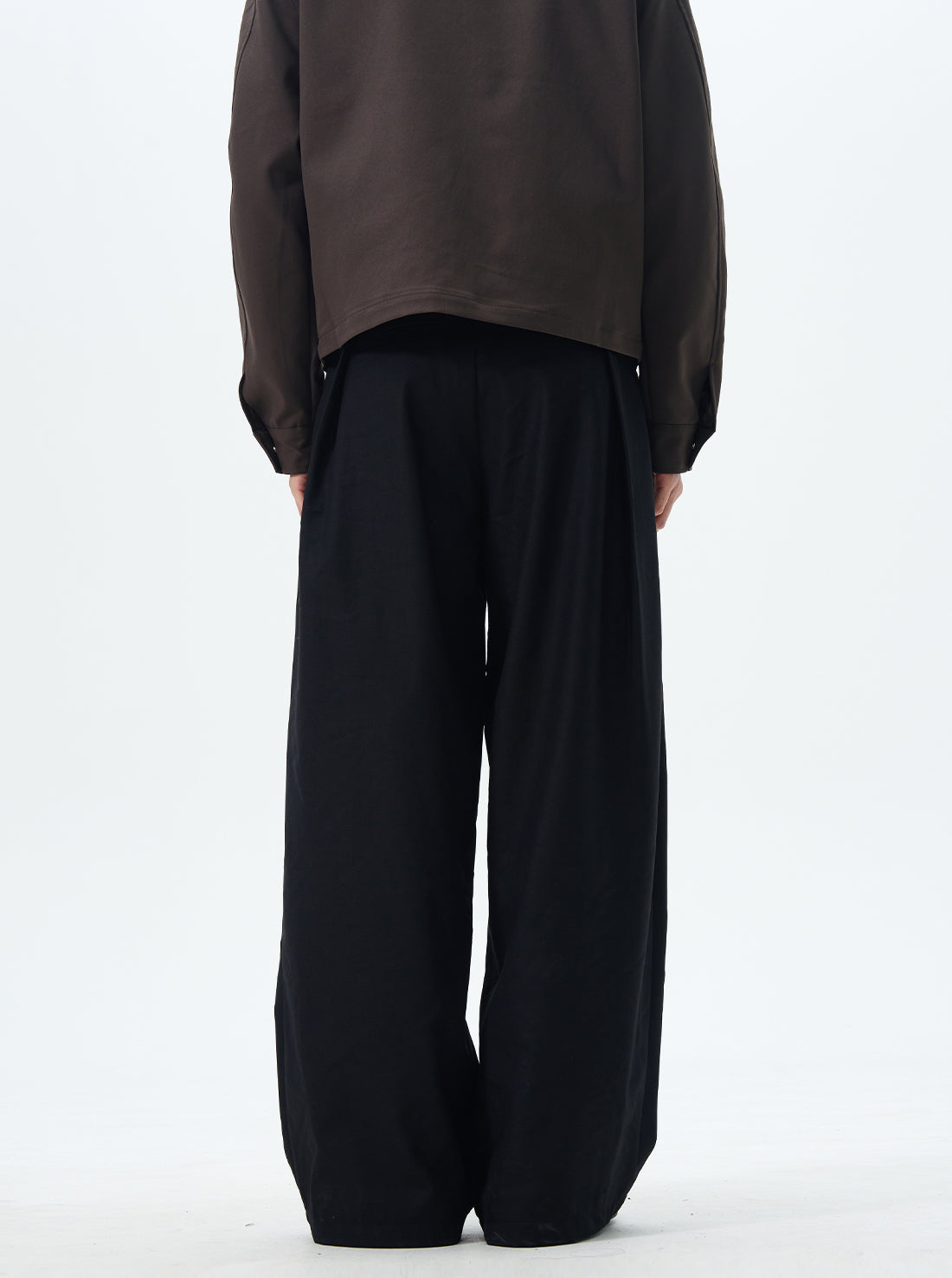 Black Oversized Cargo Wide Leg Pants