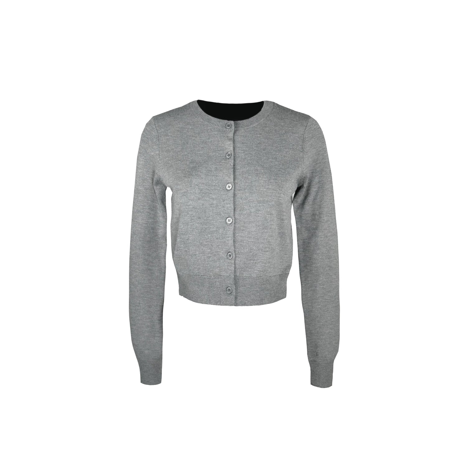 Slim-fit Cropped Knit Cardigan Sweater