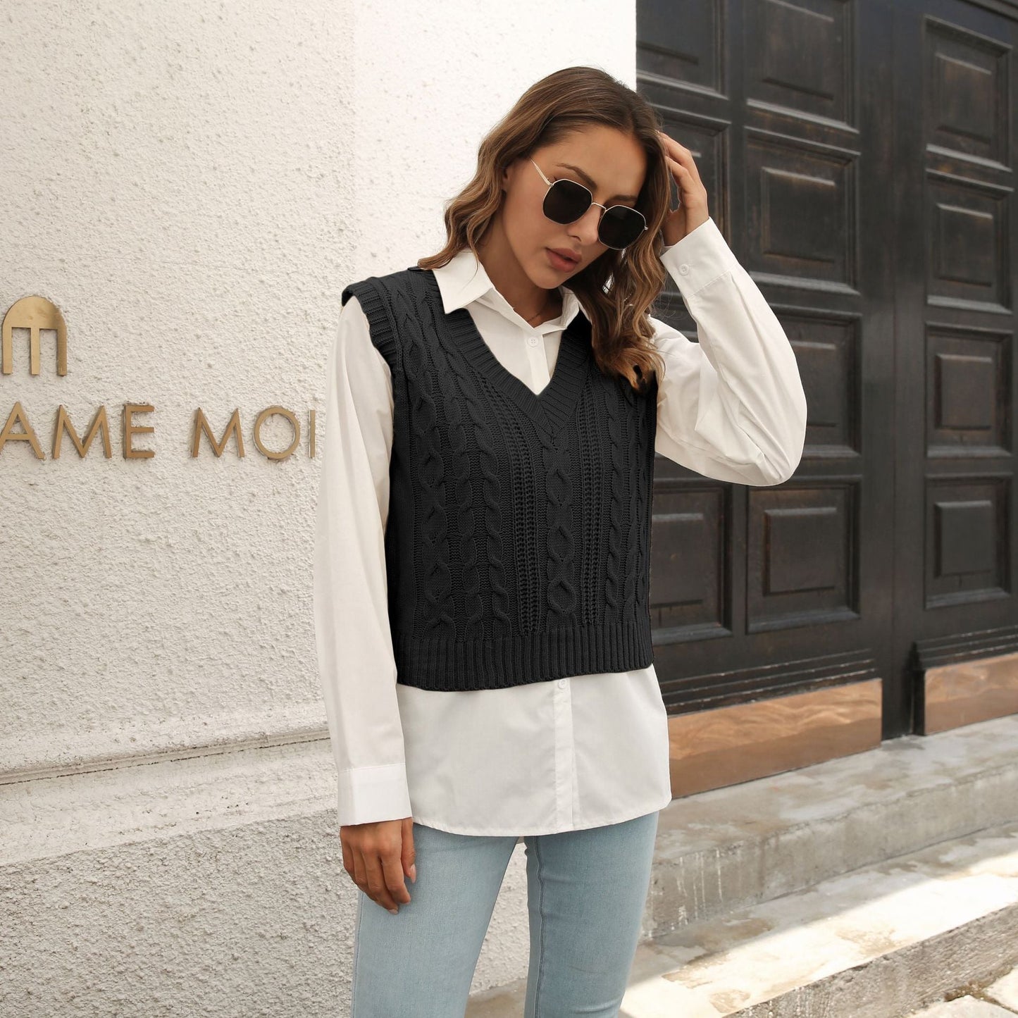 Popular Vest Sweater Vest Autumn Winter Knitwear Sweater