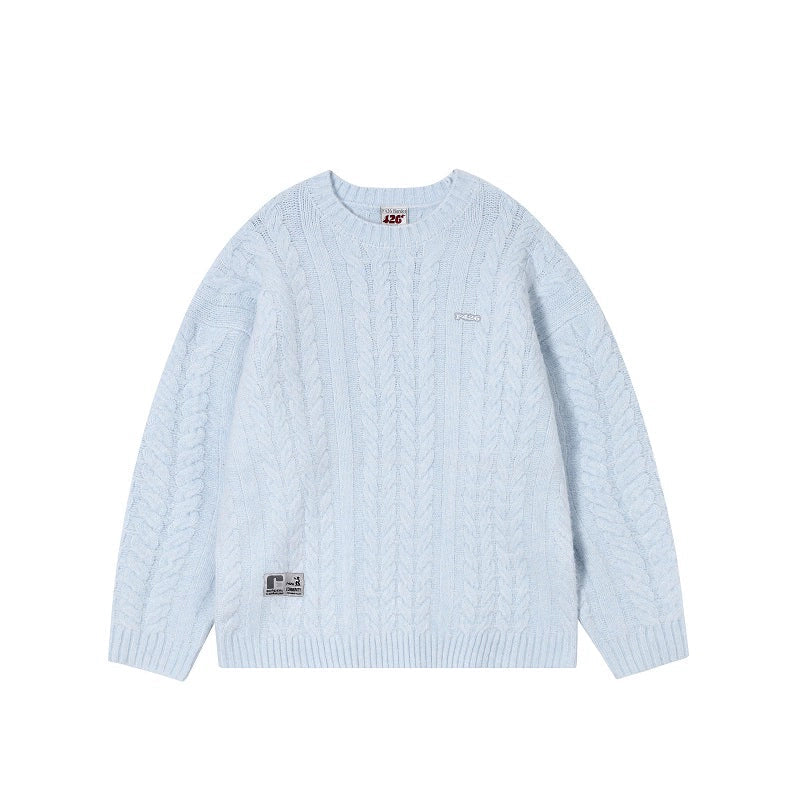 Hip-hop Versatile Twist Knit Sweater