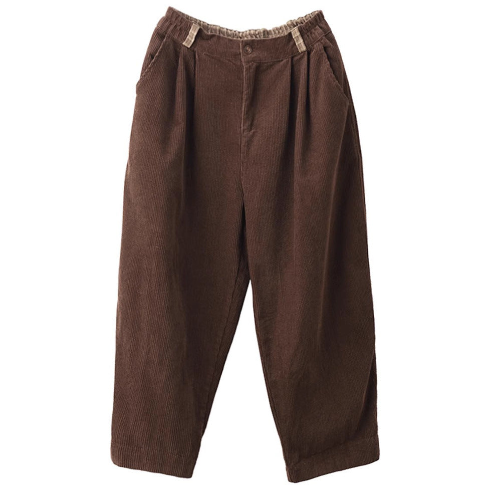 Summer Linen Button Harem Pants G189
