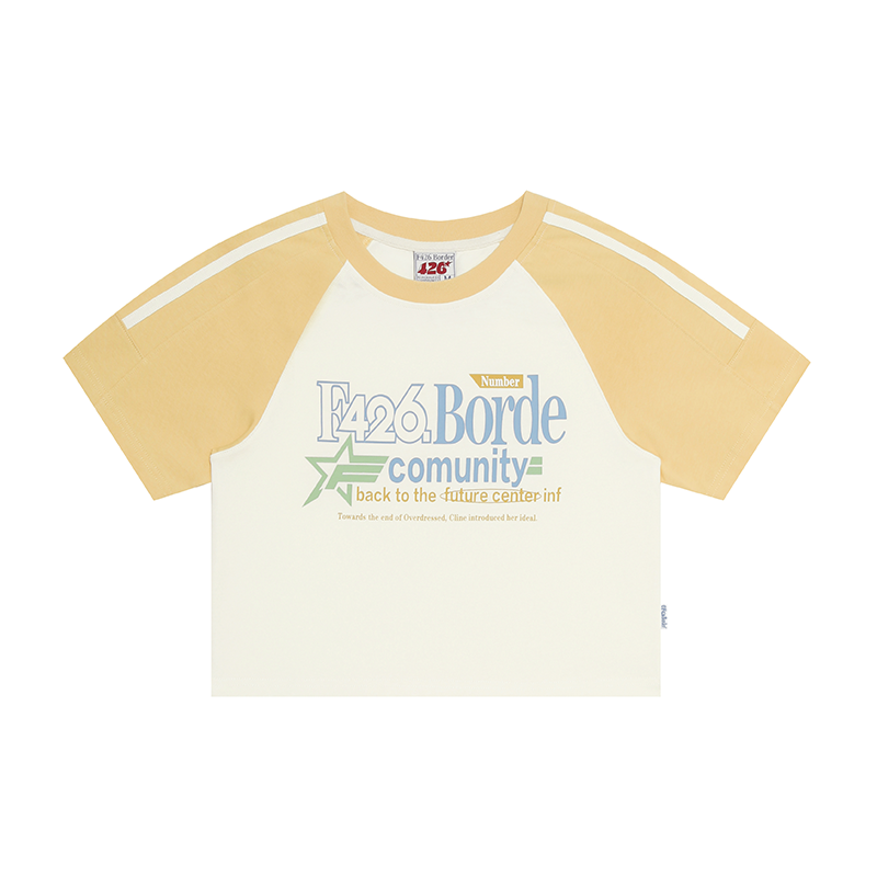 Contrasting Star Letter T-shirt