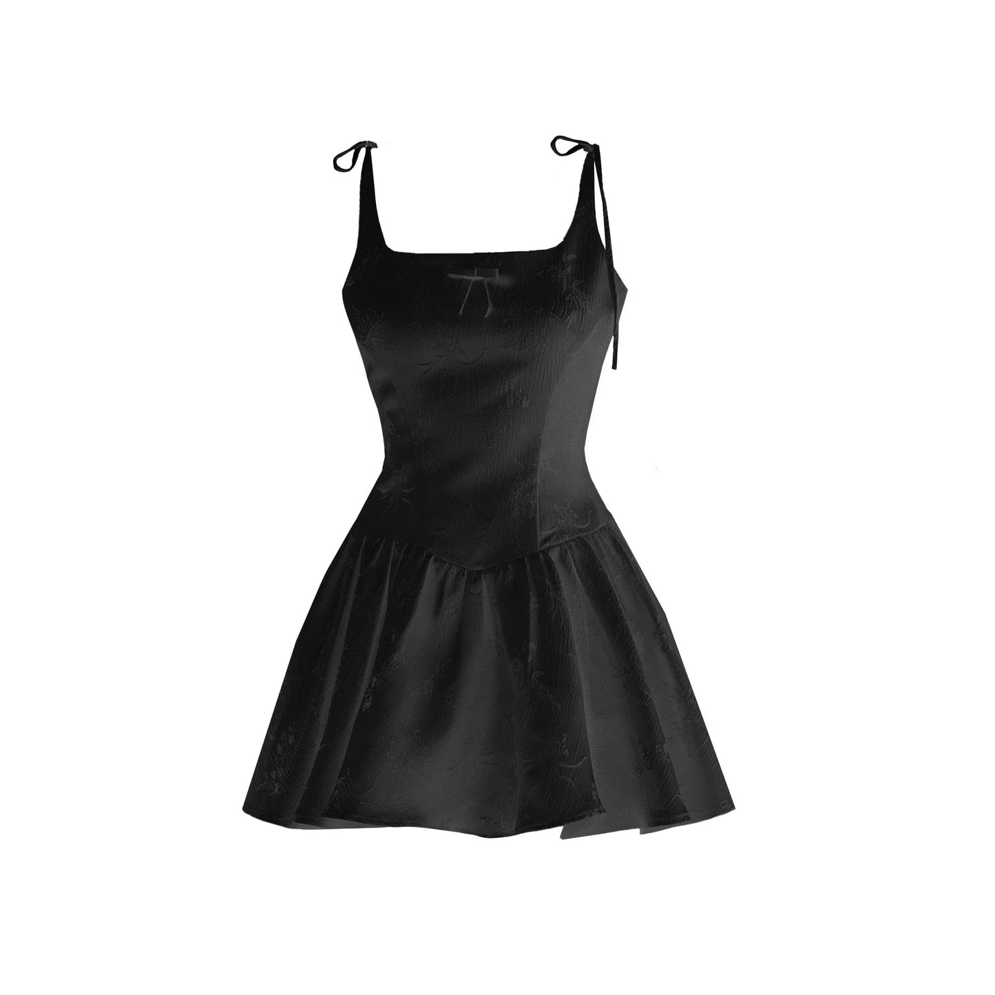 Tie-strap Fit and Flare Mini Dress