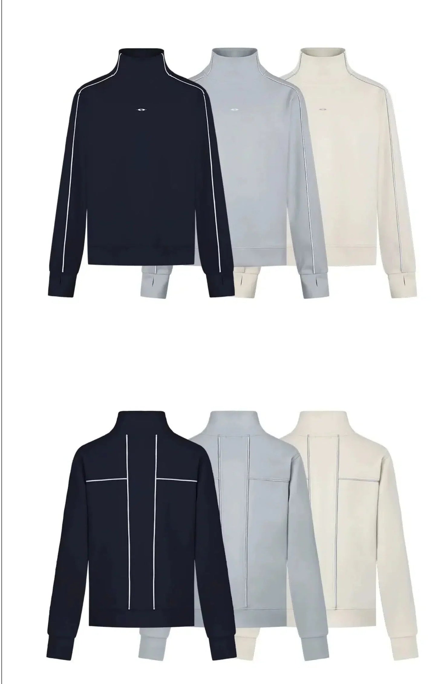 Minimalist Outline Turtleneck Sweater