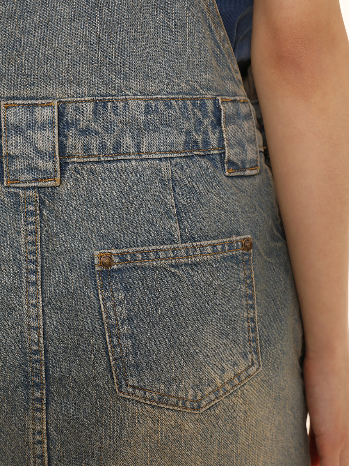 Denim Strap Skirt