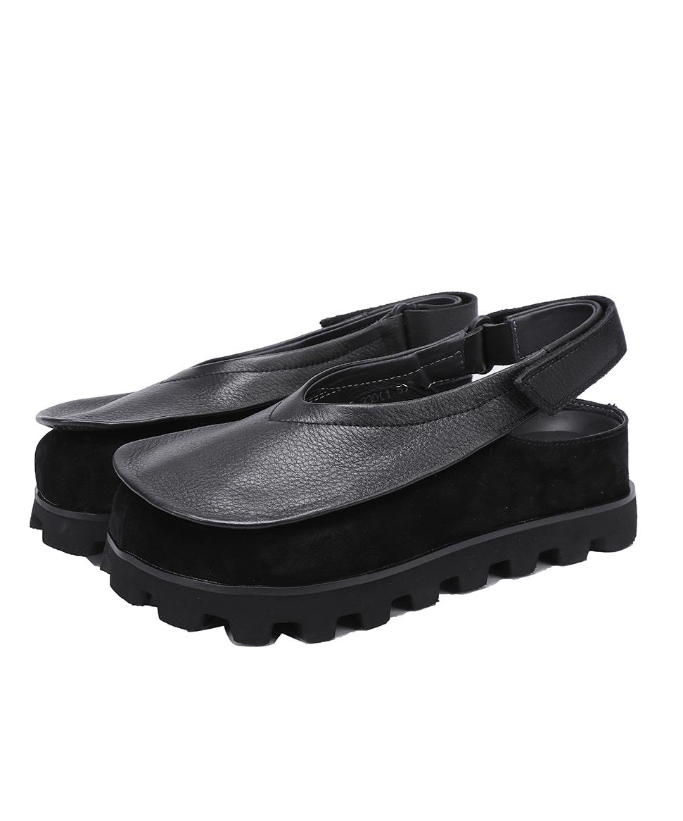 Original Design Handmade Brown Splicing Platform Flat Shoes Yc030