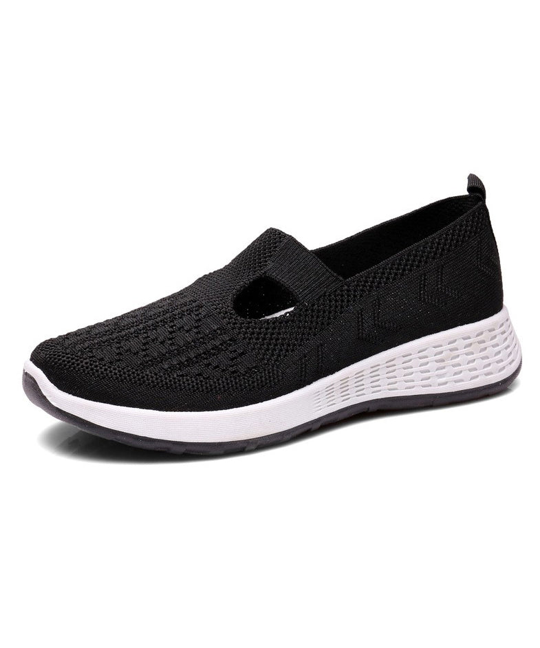 Platform Flat Shoes for Pink Breathable Mesh Uu010