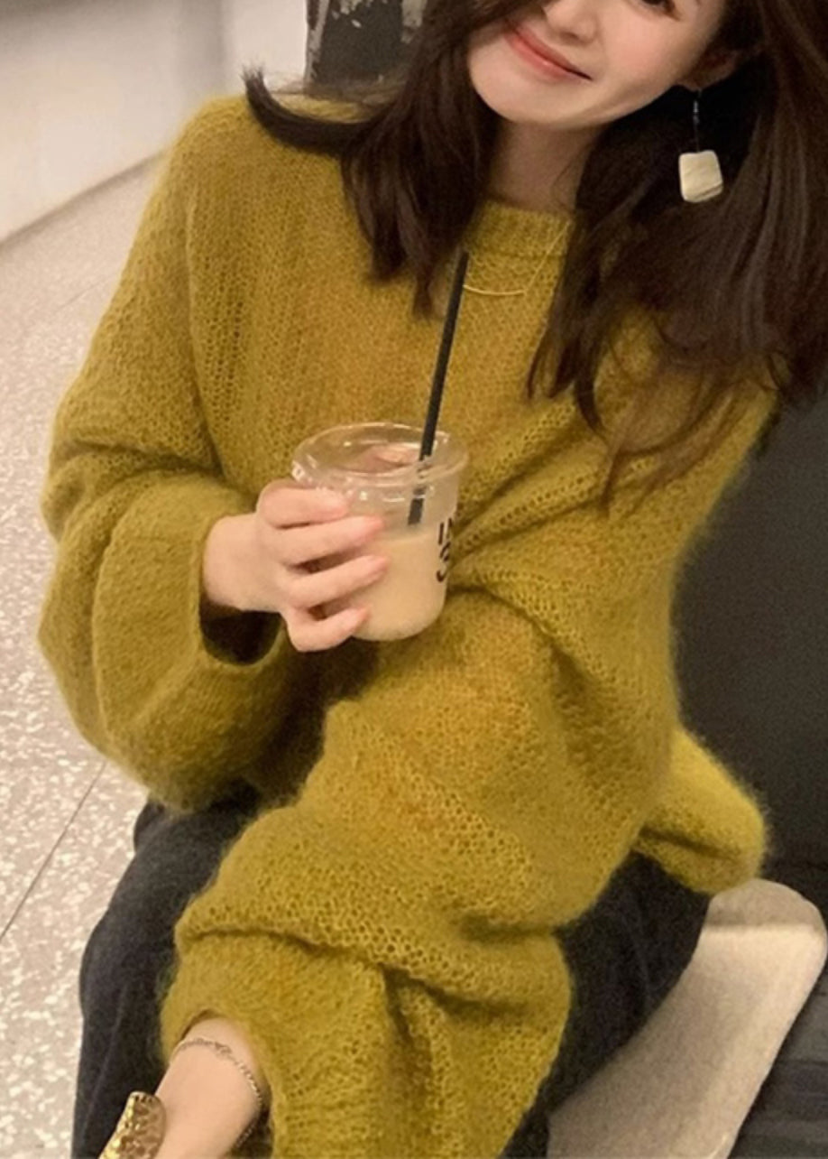 Ginger O-neck Cotton Knit Sweater Spring To027