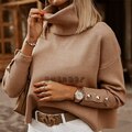 Dressbetty - Turtleneck Long Sleeve Knitted Sweater