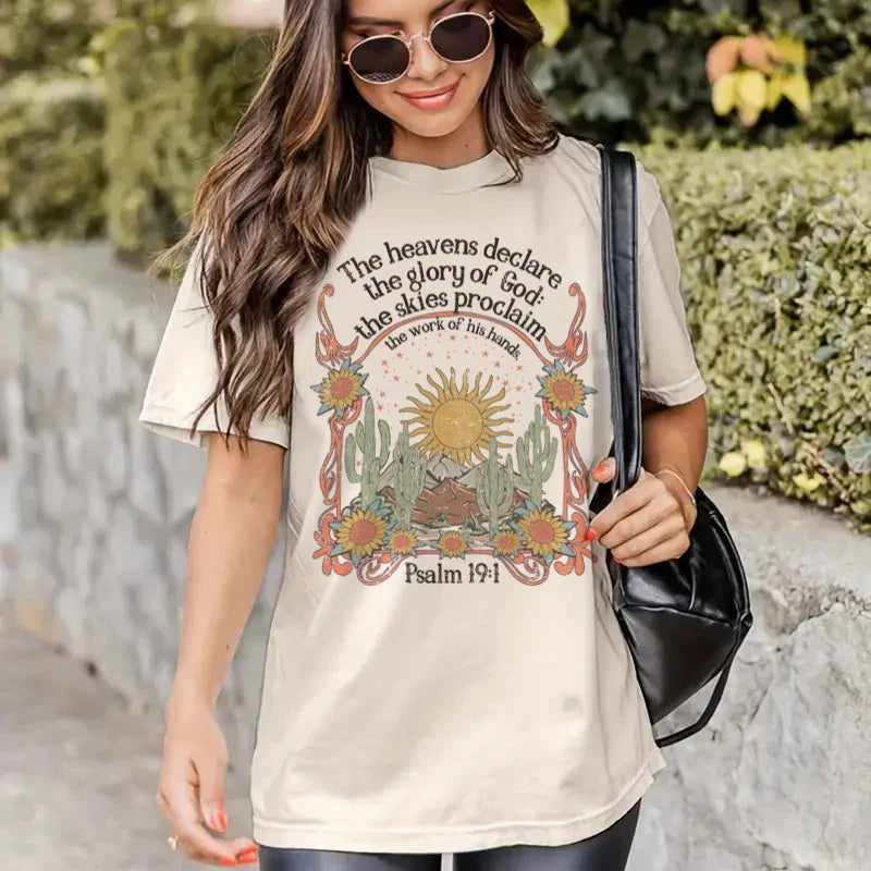Psalm 19:1 Jesus Faith T-shirt