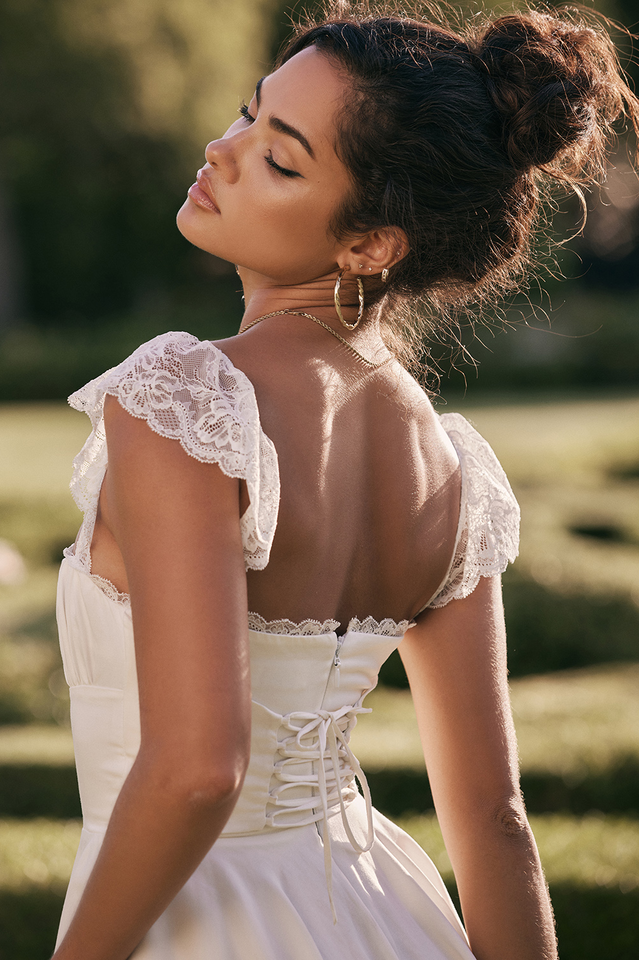 Lace A-line Mini Dress