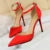 Shoes Satin With Shallow Pointed Pumps Buckle High Heels Female Shoes Stiletto Heels Sandals Party Shoes