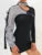 Reflective Crop Top Harajuku Punk Long Sleeve T-shirt Irregular Cargo Top One Shoulder T Shirt Street