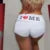 T2k European and American Street Style Short Letter Print New Basic Versatile Shorts