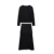 Autumn New ’s Clothing Style Slimming Asymmetric Knitted Coat Small Folded Splicing Skirt Set
