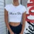 Y2k Summer Cross-border European and American Letter Printed Round Neck ’s Short Sleeved T-shirt