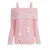 Outfits Harajuku Cosplay Sweater Kawaii Lace Trim Off Shoulder Pullovers Y2k Aesthetic Long Sleeve Jumpers