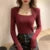 Basic Sweater Square Collar Knitted Pullovers Korean Long Sleeve Knitwear Simple All Match Jumpers New